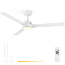 Grunkel SKYEASY52 Ventilador de Techo de 132 cm, 3 Aspas, Blanco